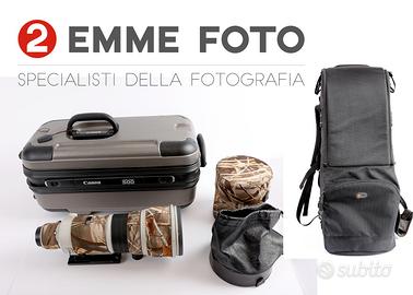 CANON EF 500 mm F4 L IS USM con valigia e zaino