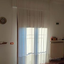 tenda cotone con ricami