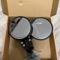 Coppia specchi retrovisori per manubrio omologati