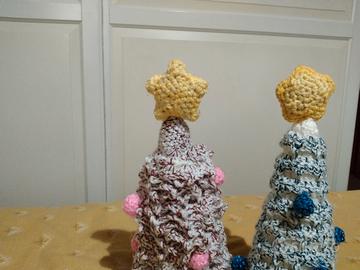 Alberelli di Natale all' uncinetto