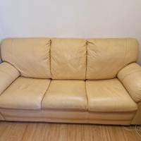 Divano letto in pelle 3 posti