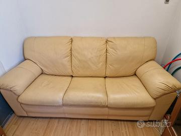 Divano letto in pelle 3 posti