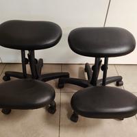 Doppia Seduta ergonomica con inginocchiatoio 