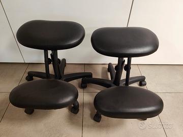 Doppia Seduta ergonomica con inginocchiatoio 