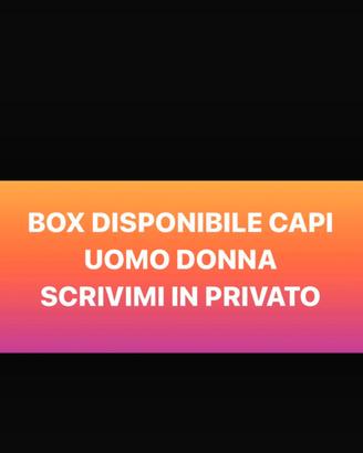 Box uomo donna vestiti