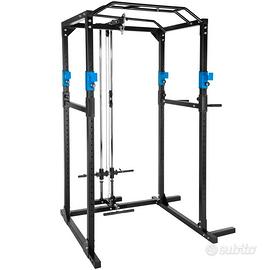 Power Rack Squat Panca Lat Machine Pulley 