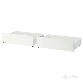 due contenitori Ikea malm bianchi 