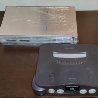 PS2 fat grigia e Nintendo 64