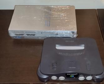 PS2 fat grigia e Nintendo 64