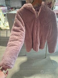 piumino  rosa metallizzato  douplefax 