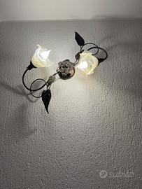 Applique da parete classica lampada led pezzi 4