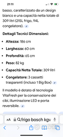 Frigo bosh combinato no frost