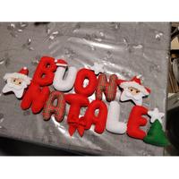 scritta buon natale da parete 