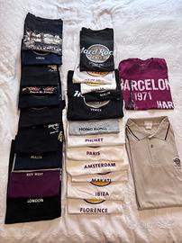 Collezione di 22 t-shirt Hard Rock Cafe originali