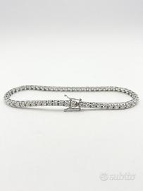 Bracciale tennis oro18kt diamanti naturali (C)