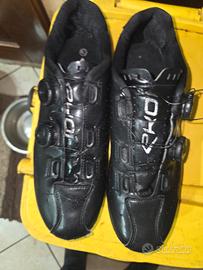 scarpe per bici da corsa in carbonio mis 43 ekoi