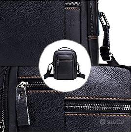 Borsa spalla pelle tracolla borsetta nera