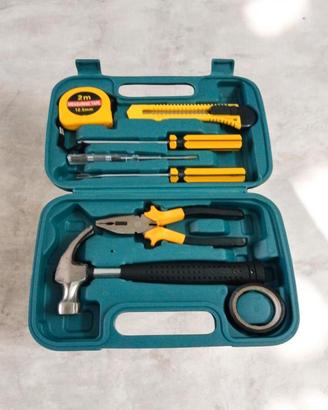 Valigetta Utensili Kit Attrezzi Lavoro Casa 8Pz 