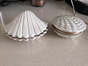 2 scatoline in ceramica