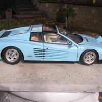 POCHER Testarossa modificata TARGA Ferrari celeste