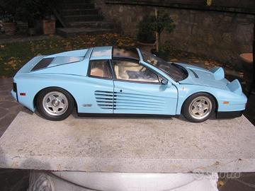 POCHER Testarossa modificata TARGA Ferrari celeste