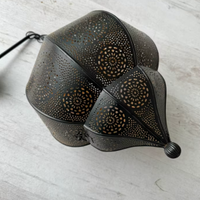 Lampadario orientale - nero e oro