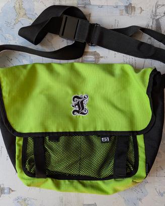 Borsa tracolla Insight verde lime/nero vintage