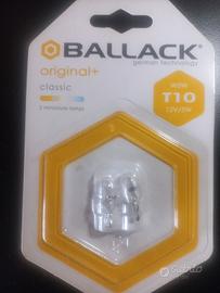 Coppia Lampadine Auto T10 W5W BALLACK 12V 5W