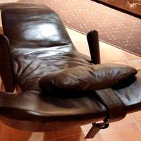 poltrona di fiore di nappa 