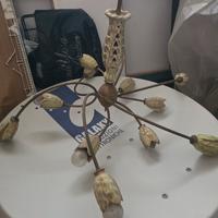 lampadario antico ceramica