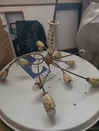 lampadario antico ceramica