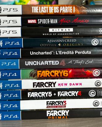Lotto giochi PS4 e PS5