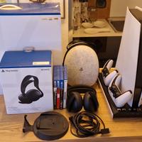 Ps5 con lettore disco, due Joypad,cuffie elite pro