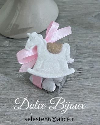 Bomboniera nascita baby shower battesimo dondolo