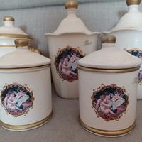 set barattoli in ceramica