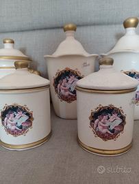 set barattoli in ceramica