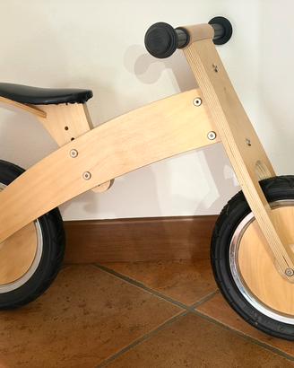 Balance bike in legno