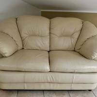 Divano 2 posti in pelle guarda