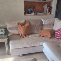 Divano in pelle primo fiore martellata a mano