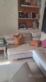 Divano in pelle primo fiore martellata a mano