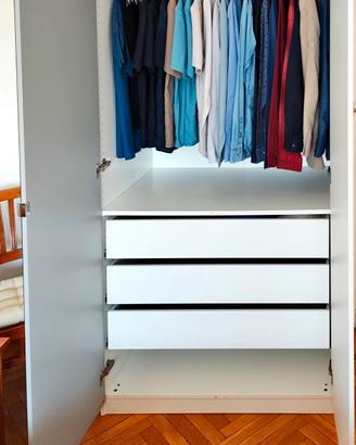 2 guardaroba bianco PAX IKEA