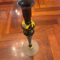 Candelabro in vetro colorato