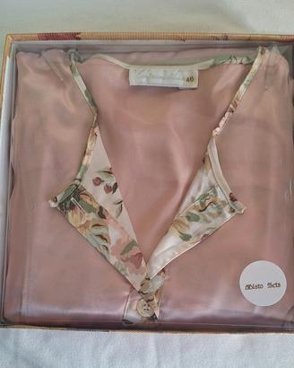 Camicia da notte misto seta