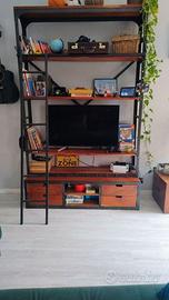 Mobile/libreria stile industriale