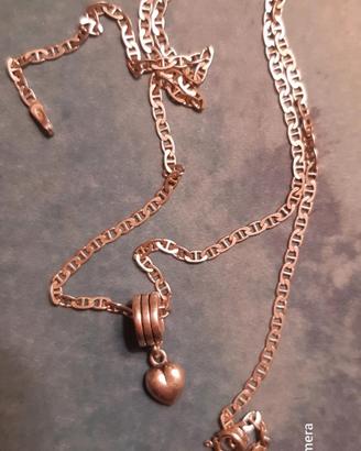Collana arg. 925 con charm Tedora Italy