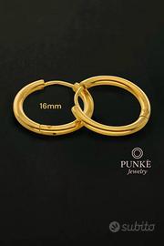 Cerchi coppia 16mm Oro