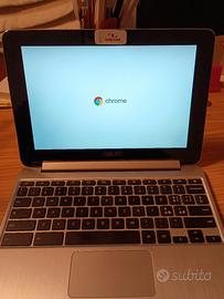 ASUS Chromebook 2in1 touchscreen 10.1" +caricatore