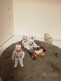 apollo lunar rover con astronauti 