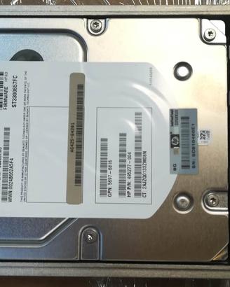 Kit n 5 HD HP 300Gb 15K FIBRE CHANNEL 416728-001