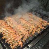 Piastra a gas con piano cottura in ghisa 90x80